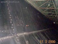 Inside the skirt of the SRN4 whilst on ramps